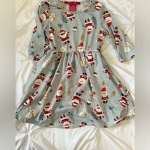 5/$20 EMMA AND ELSA DRESS Christmas Santas Sz 3T Fit & Flare​